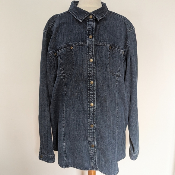 XL Woolrich Denim Shirt - Picture 2 of 6
